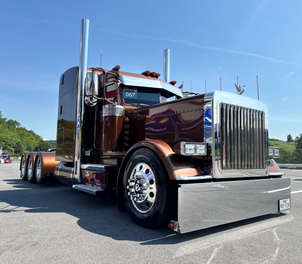 A brown truck