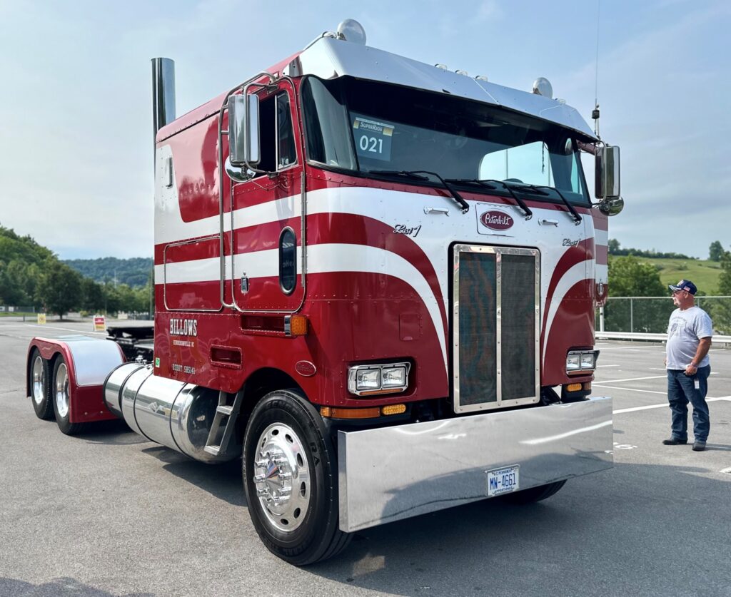 A red cabover