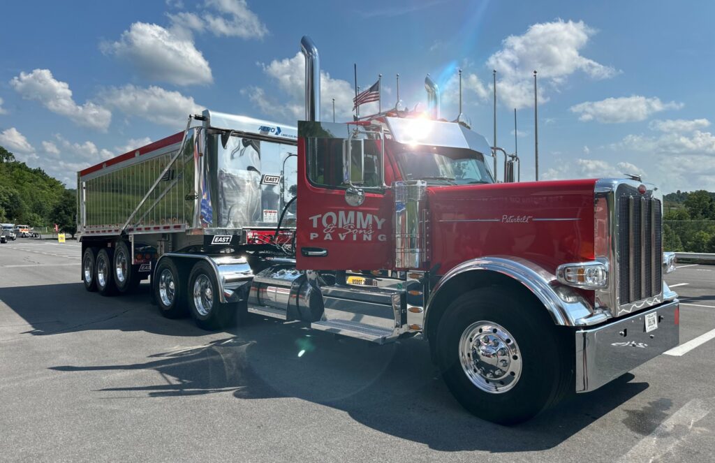 A dump truck