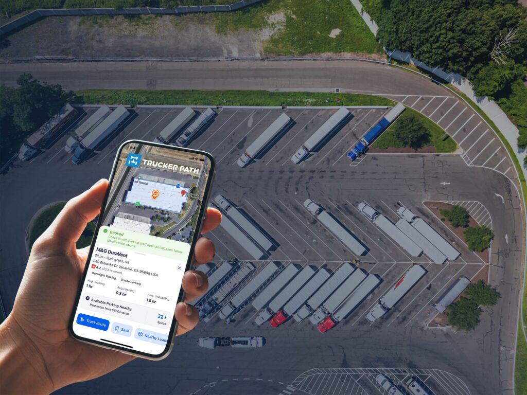 Trucker Path app and parking thumbnail