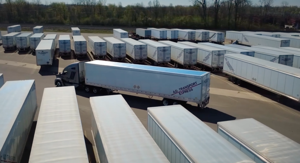 AD Transport yard with trailers