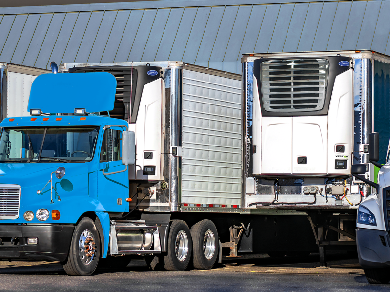 Reefer units in a yard
