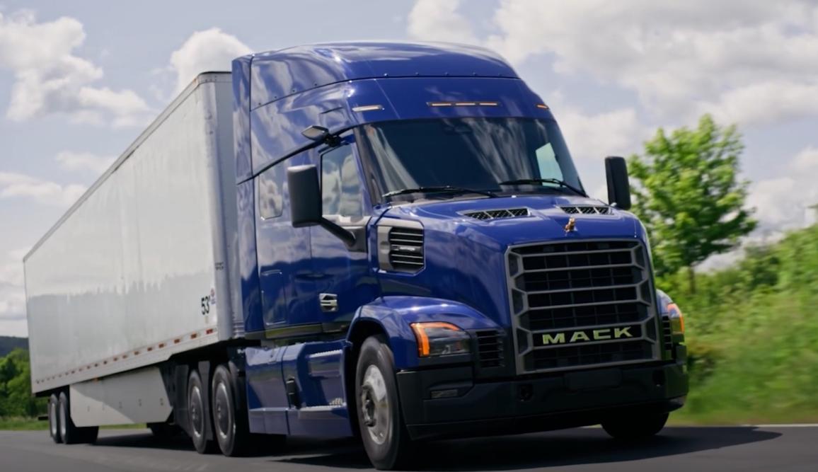 Mack Anthem truck on the road