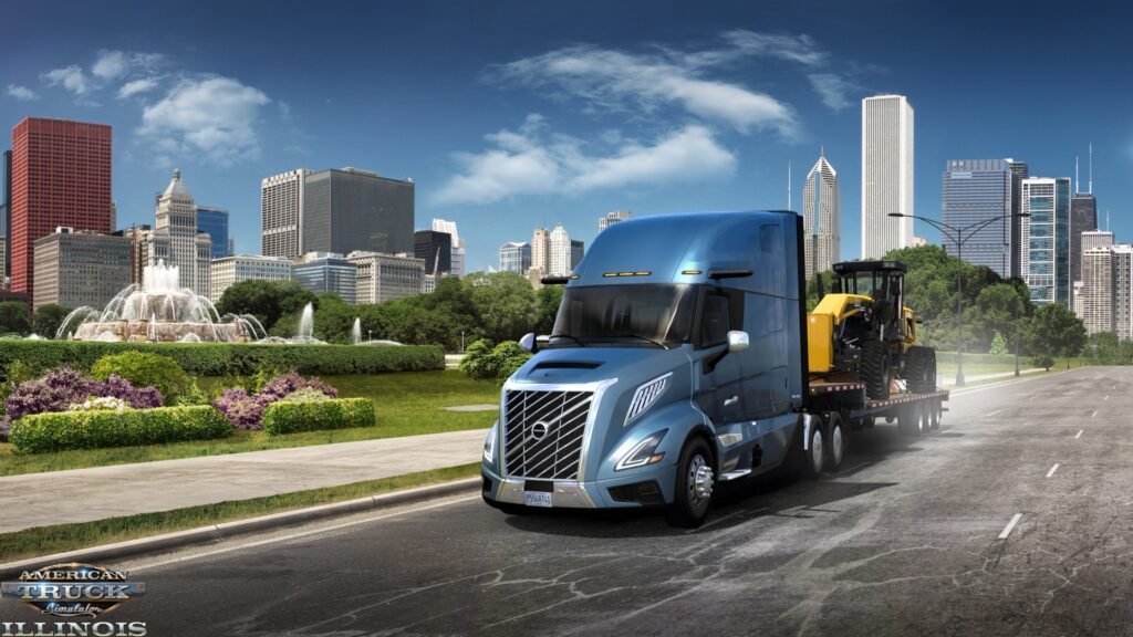 Volvo truck in American Truck Simulator game