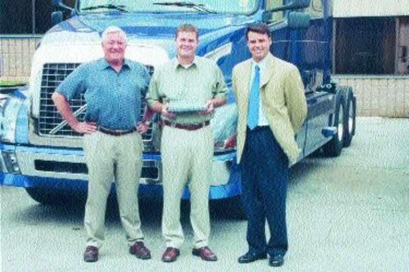 WINNERS: Pat Sheehan (left), Dennis Sheehan and John Murphy receive the honors.