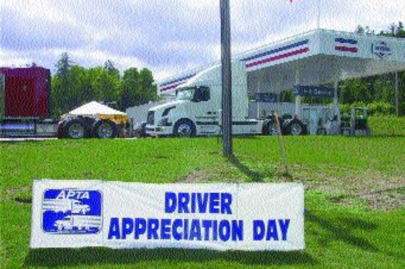 THANKS: The APTA took some time to say thank-you to drivers.