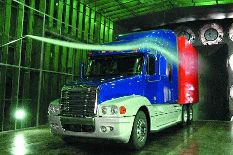 HIGH-TECH: Freightliner has invested in a new state of the art wind tunnel, shown in this picture.
