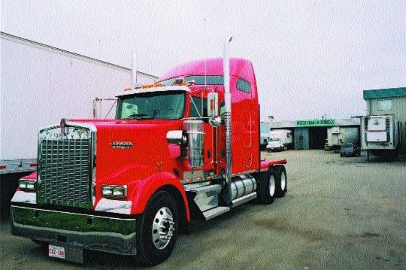 TECHNO-TRUCK: This Kenworth W900L is the first of East West Express' trucks to be equipped with the Mobileye system. Photo by James Menzies
