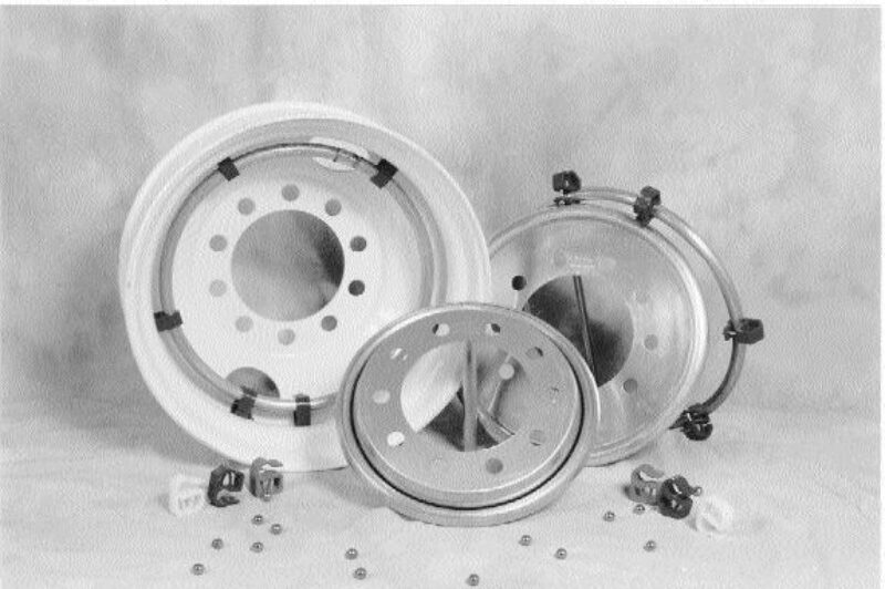 BALL BEARINGS: TAABS' system, pictured, consists of a hoop in which ball bearings continuously rotate ironing out deficiencies in a vehicle's balance.
