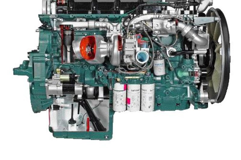 POWER TO SPARE: Volvo's D16 can maintain 65 mph running at 1,400 rpm while climbing a three per cent grade with an 80,000 lb. load.