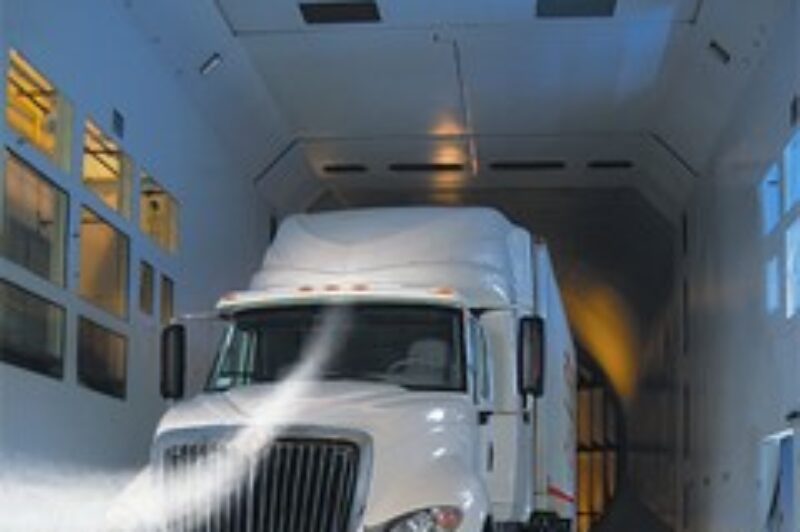 International participated in a study that found aerodynamic improvements can greatly improve fuel mileage.