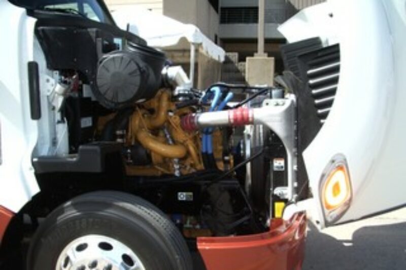 Just over half of fleets surveyed said they will buy trucks like this one, equipped with 2007 engines.