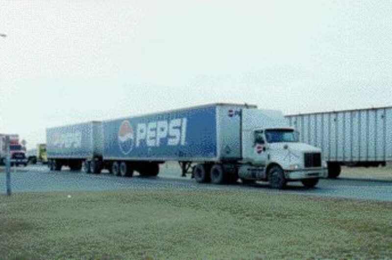COMING TO ONTARIO?: Long combination vehicles, like this one photographed in Alberta, may benefit Ontario.