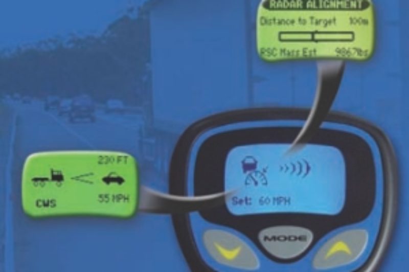 CAB DISPLAY: The in-cab display, pictured, will eventually be integrated with the OEM's own dash display.