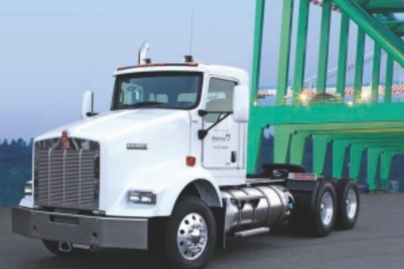 MOVING AHEAD WITH LNG: Kenworth offers a liquid natural gas (LNG) version of its T800. The company says LNG is cheaper, and cleaner, than diesel.