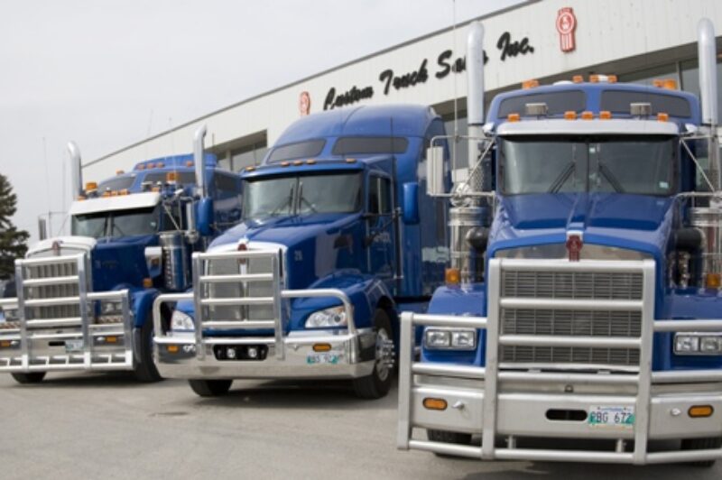 Darcol's trucks are usually serviced at Custom Truck Sales in Winnipeg.