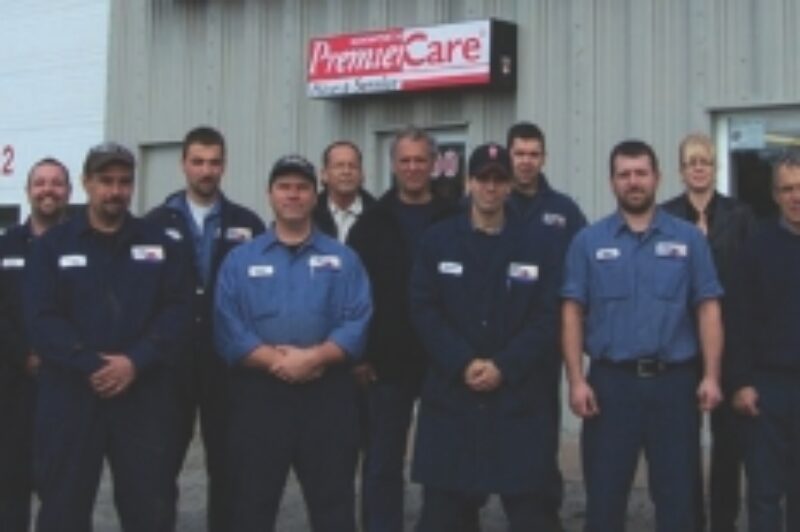 NOW OPEN: Employees gather to celebrate the opening of Kenworth Grand-Mere, located about 20 miles north of Trois-Rivieres.