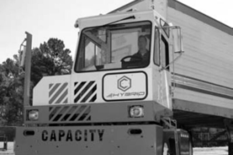 NEW ARRIVAL: Glasvan Great Dane is throwing a party to welcome its latest shunt truck -a pluggable hybrid-electric it says can save fuel by 60%.