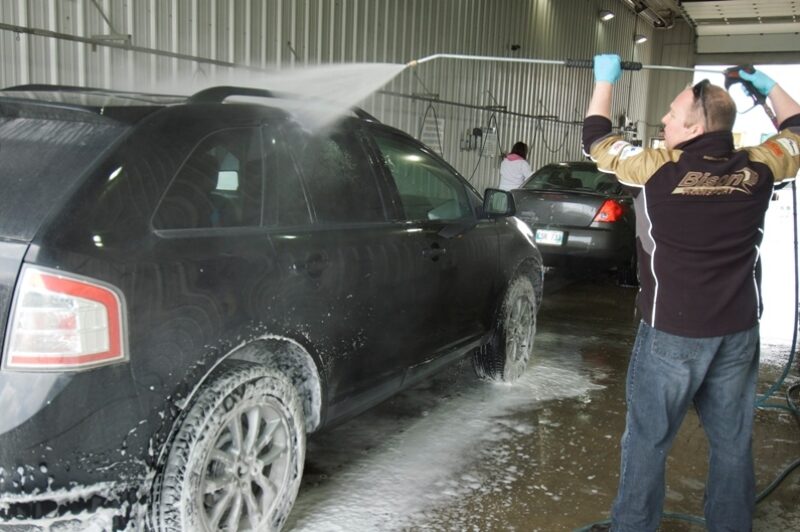 Bison Transport staff will be washing cars at the company's Winnipeg terminal tomorrow afternoon to raise money for the upcoming CancerCare Manitoba Challenge for Life walk for cancer.
