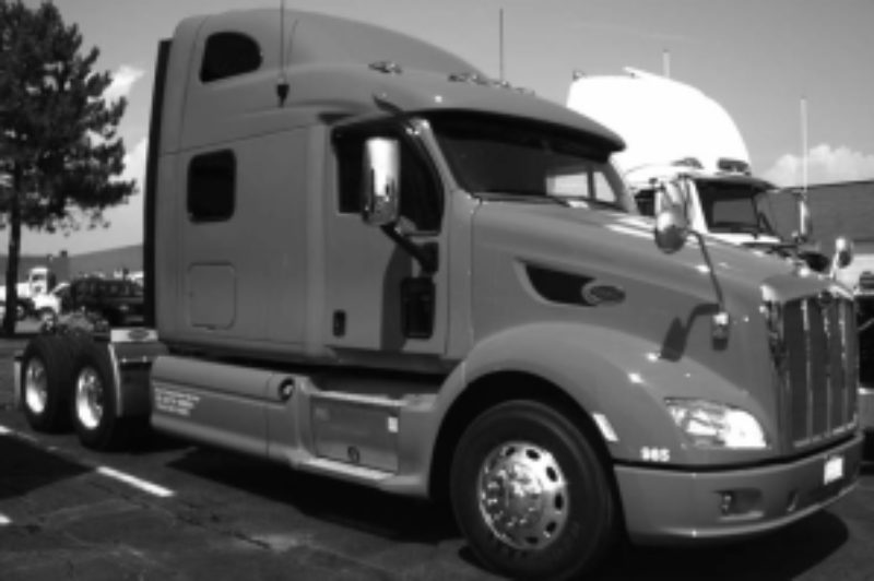 MEET PETE: Peterbilt's latest offering, the Model 587, was on display at local dealerships during a recent North America-wide tour.