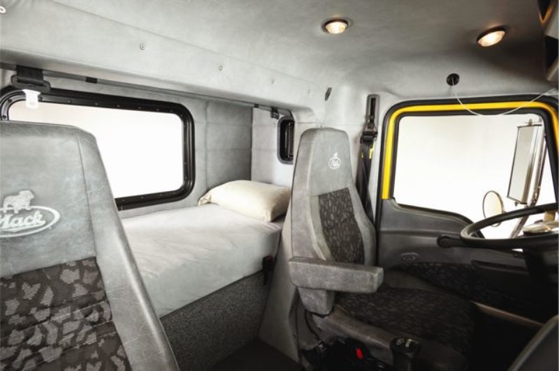 Mack Granites can now be spec'd with a sleeper for longer range work.