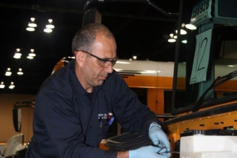 Quebec-based service technician Luc Ouellet walked away with the Top Service Technician Award at the 2011 Navistar Service-Technician Rodeo last month.