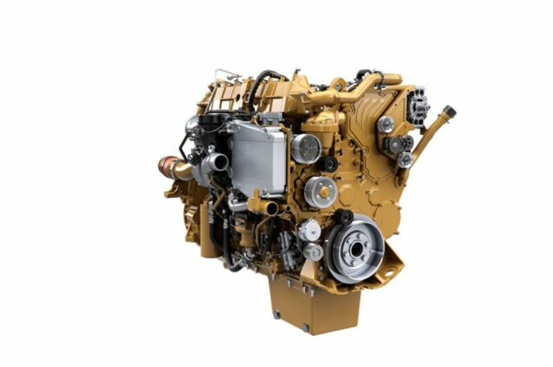 The CT15 engine from Caterpillar provides higher horsepower and torque for rigorous construction applications.