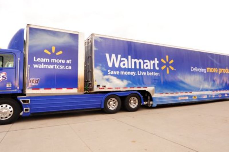 Walmart's new supercube trailer increases cargo capacity by 30%.