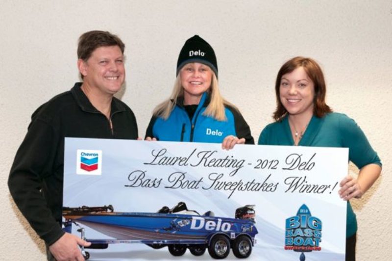 Laurel Keating of Lumby, B.C. won the second annual Chevron Big Bass Boat Sweepstakes.