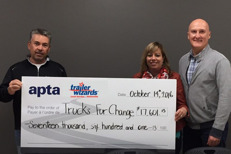 APTA, Trailer Wizards donate to Trucks for Change Network article image