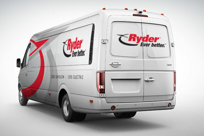 Ryder places order for 1,000 electric vans article image