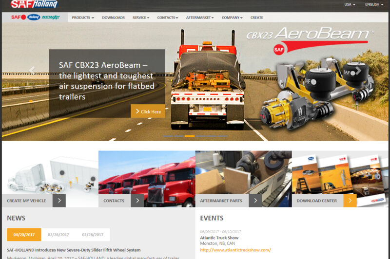 SAF-HOLLAND announces launch of new website article image
