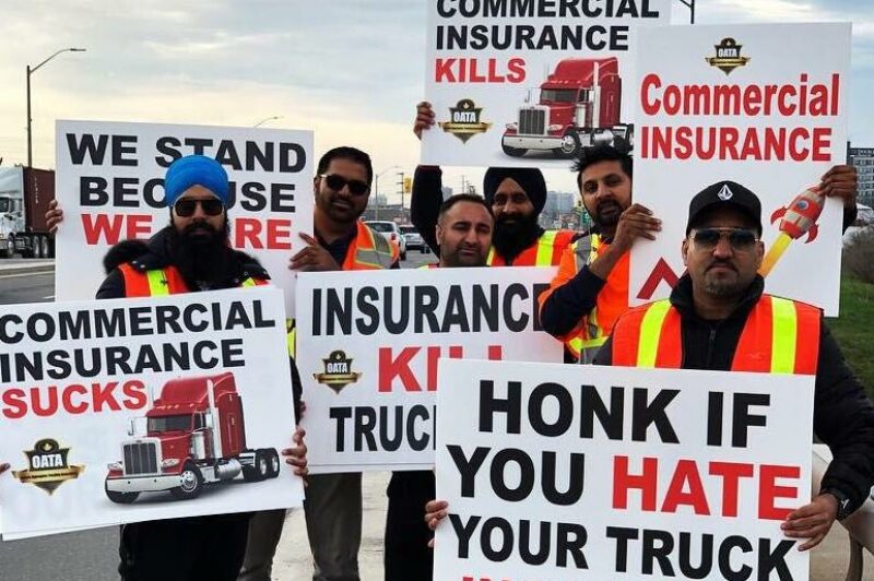 truck insurance protests