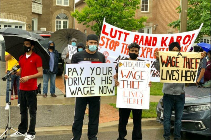 Brampton truck driver protest