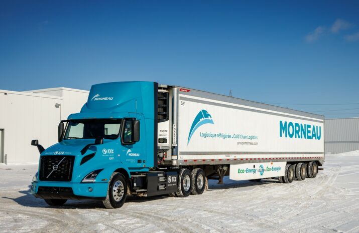 Groupe Morneau's Volvo VNR Electric