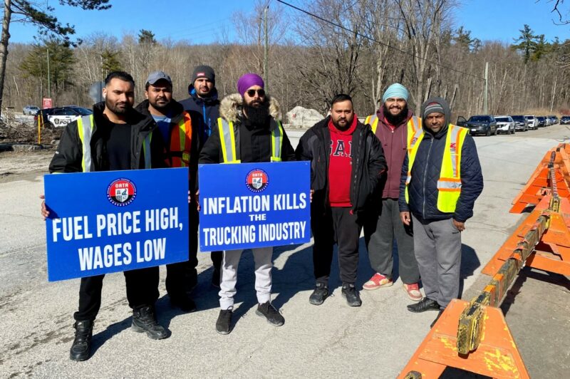 OATA protest in Milton, Ont.