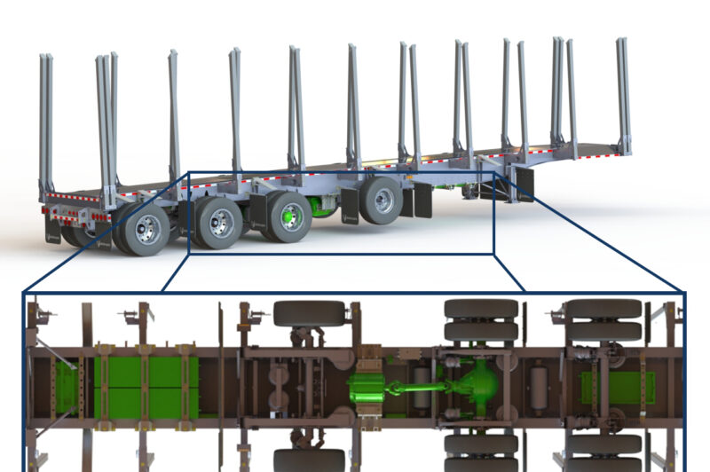Electrified log trailer could improve fuel economy in forestry applications article image