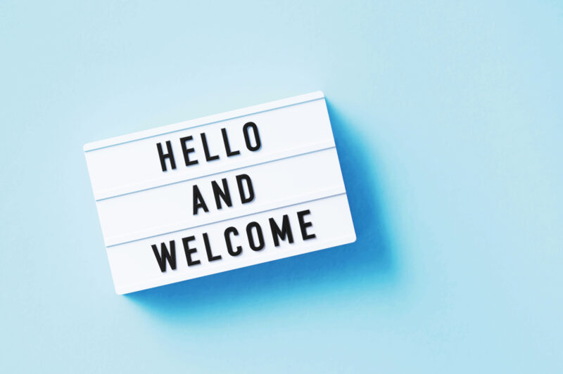 welcome sign