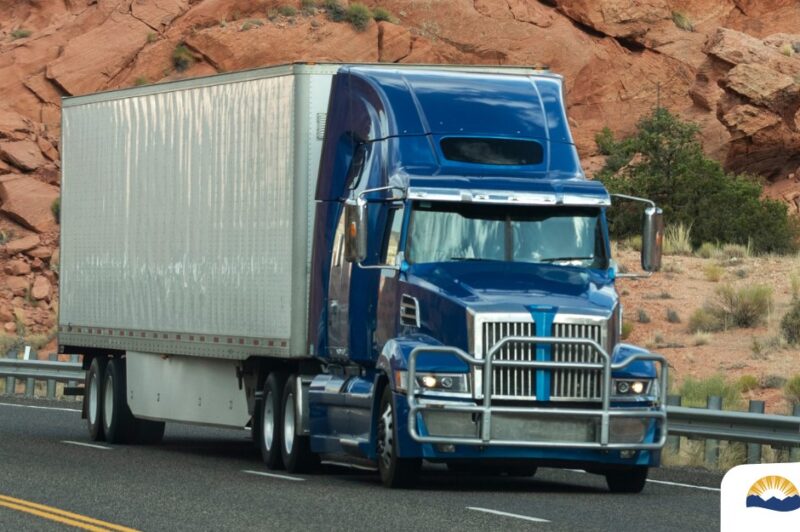 Truck on a road