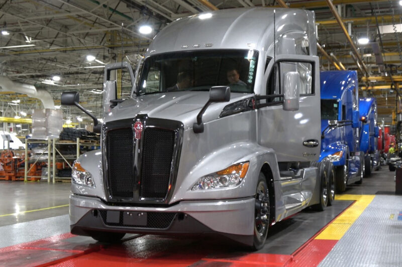 Truck in a factory