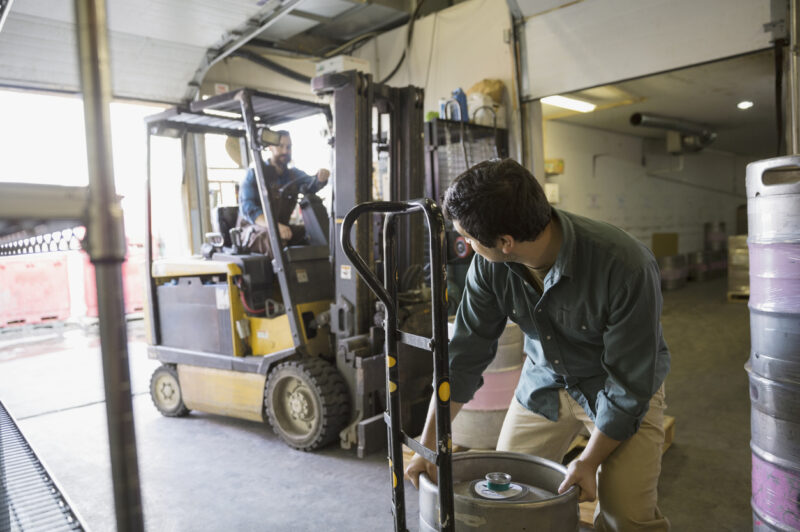 forklift at work