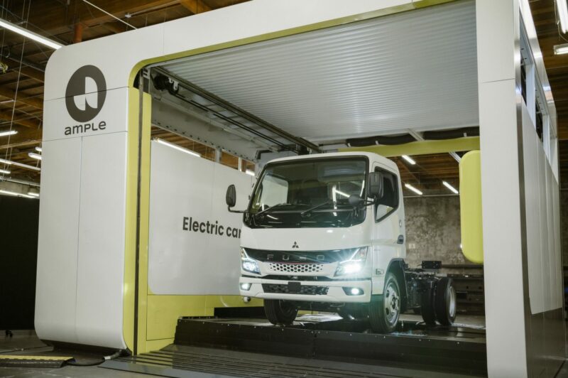 Ample announces battery swapping agreement with Mitsubishi Fuso article image
