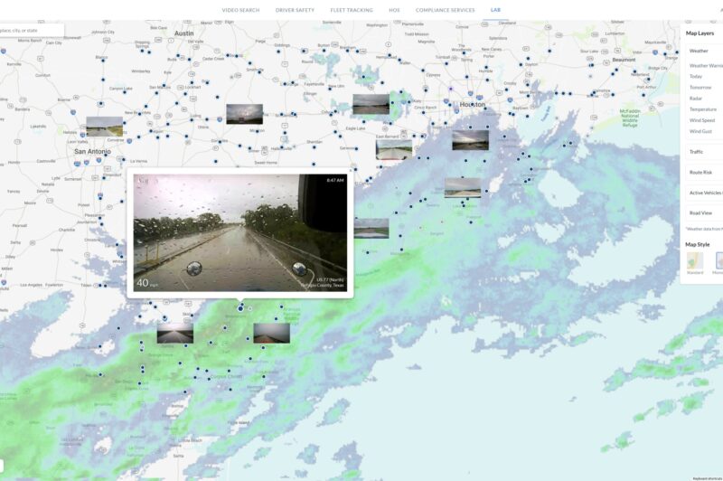 Lytx weather alerts map