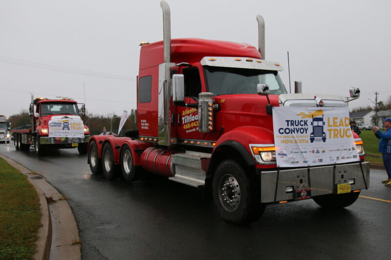 Picture of trucks on the road