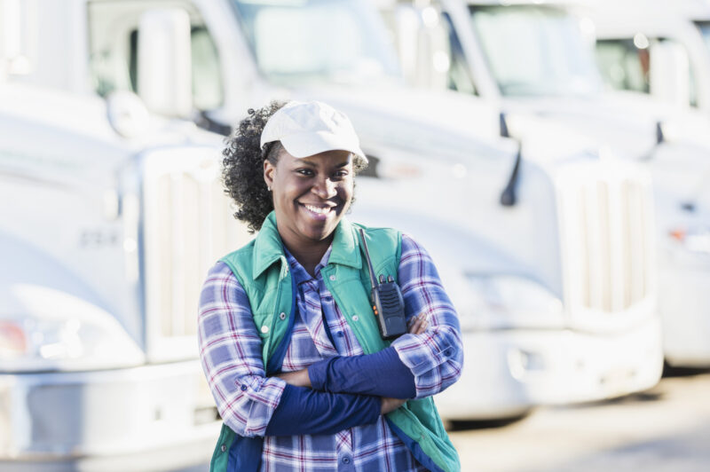 BIPOC truck driver