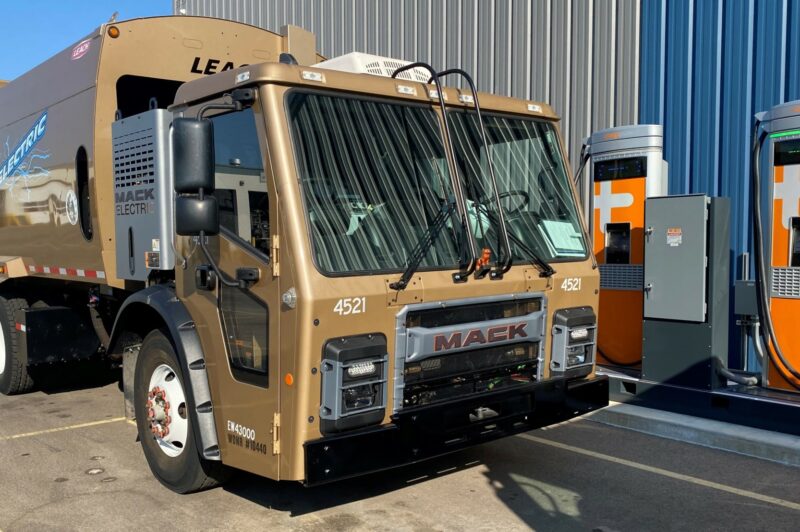 Copper colored Mack LR Electric