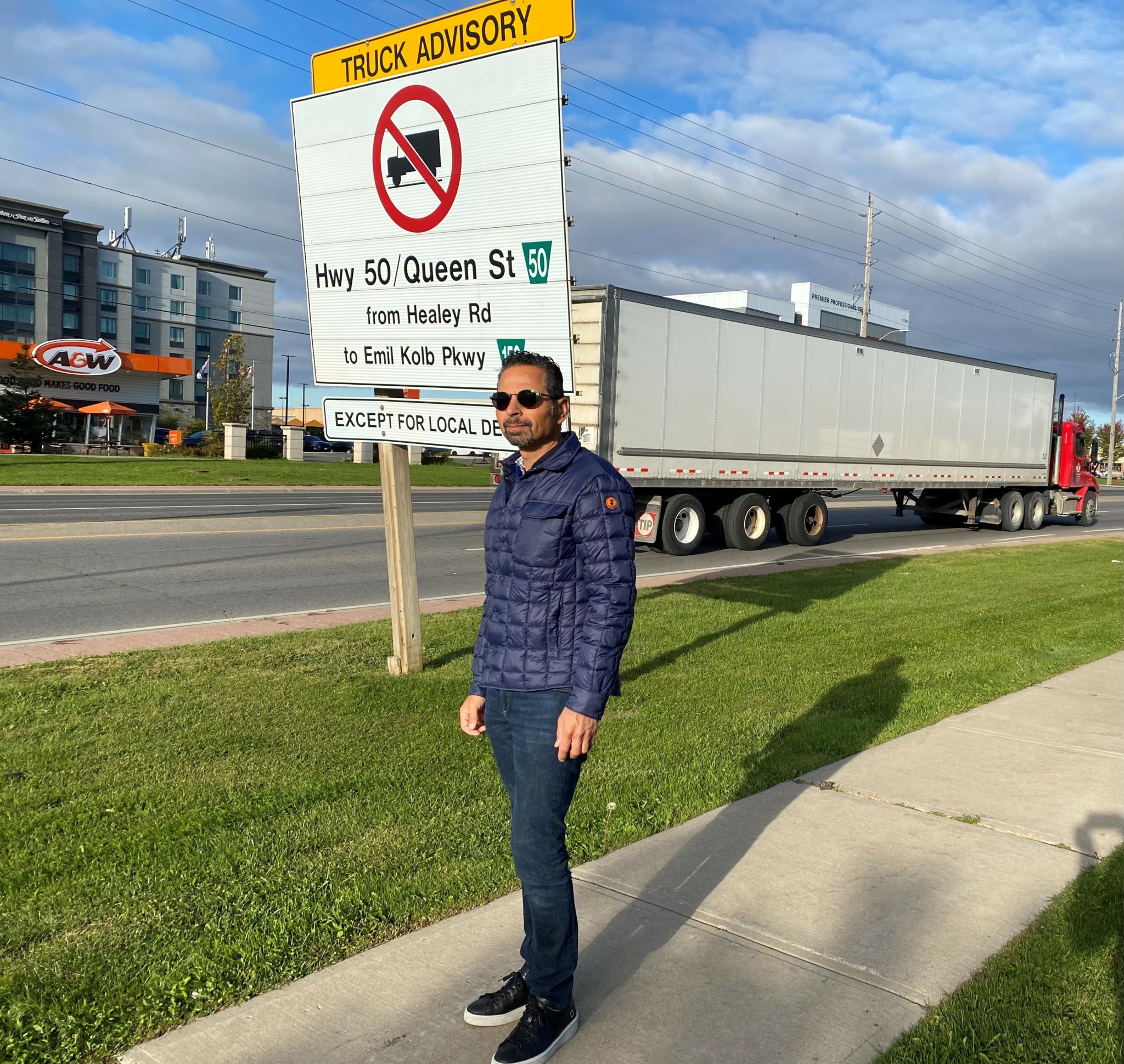 cosimo with truck advisory