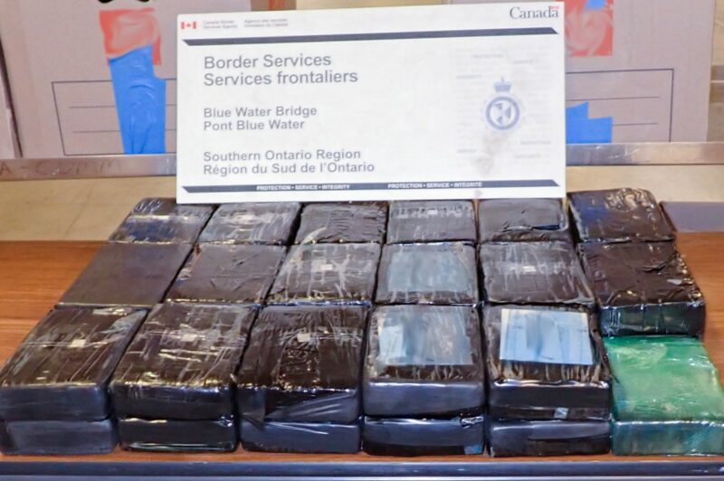 Picture of cocaine found in truck