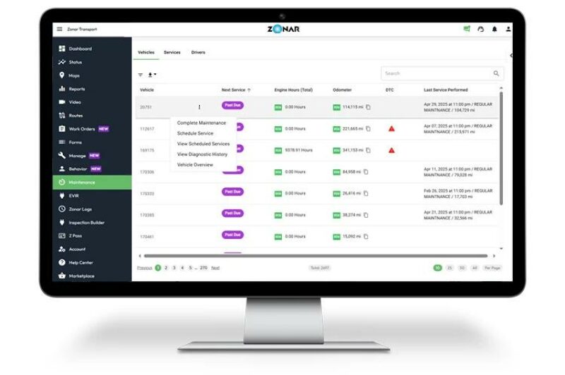 Zonar demo photo