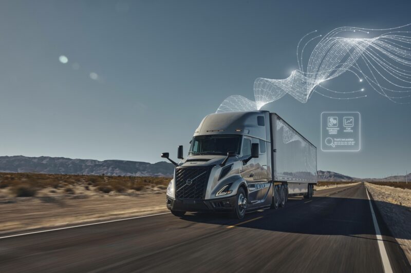 Picture of a truck on the road